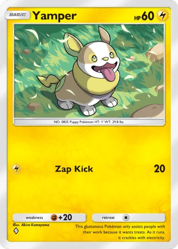 Yamper card art