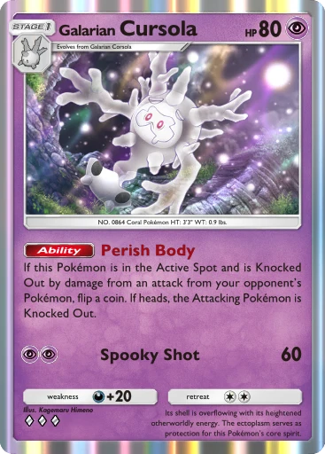 Galarian Cursola card art