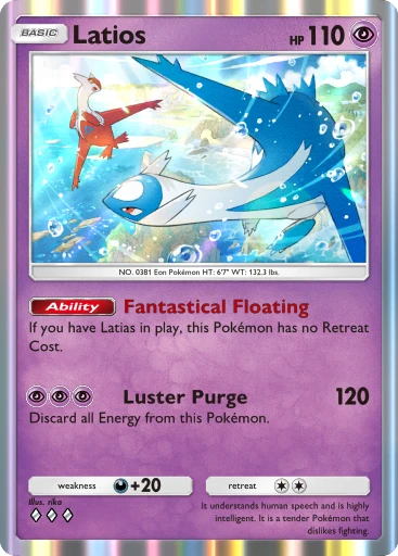 Latios card art