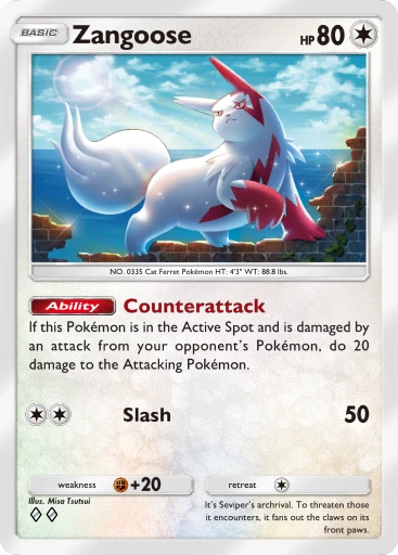 Zangoose card art