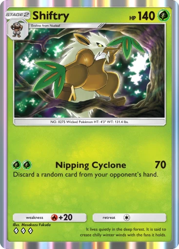 Shiftry card art