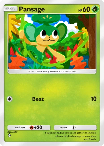 Pansage card art