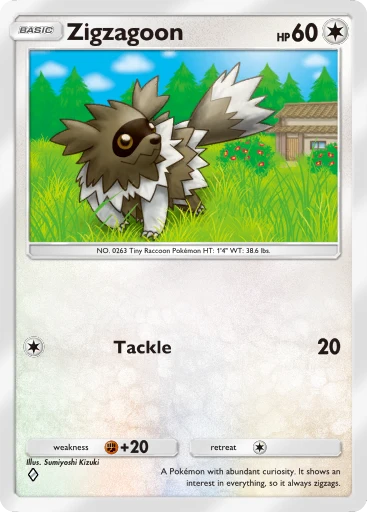 Zigzagoon card art