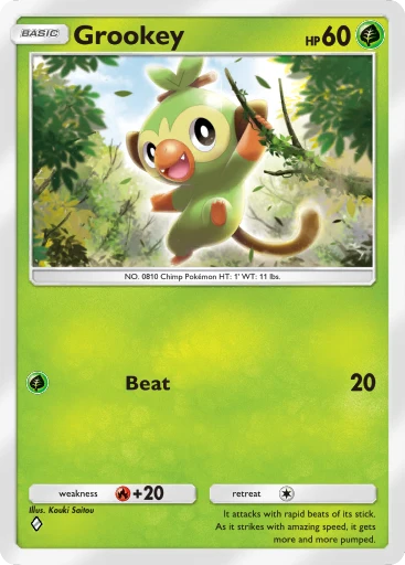 Grookey card art