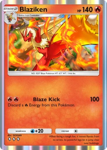 Blaziken card art