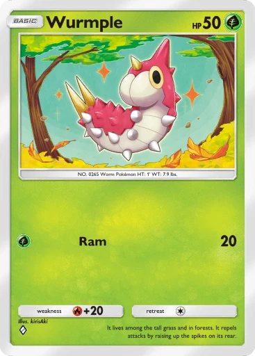 Wurmple card art