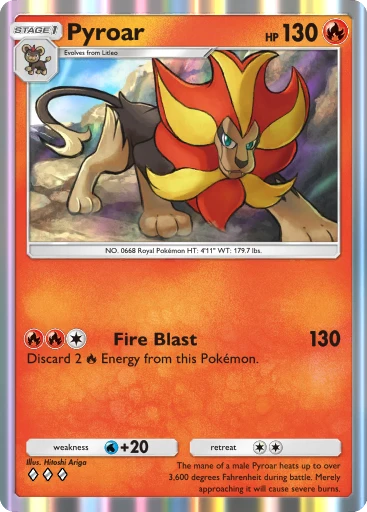Pyroar card art