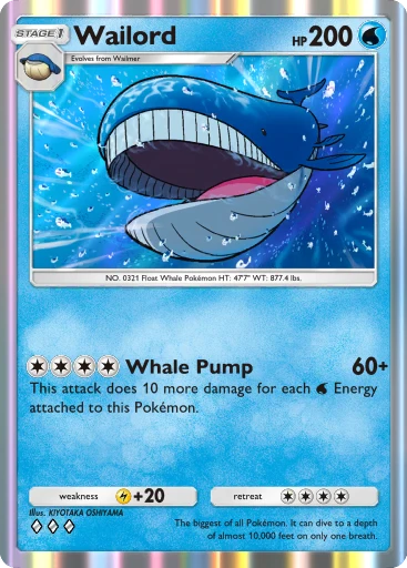 Wailord card art