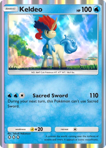 Keldeo card art