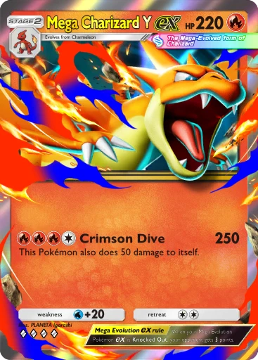 Mega Charizard Y card art