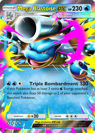 Mega Blastoise card art