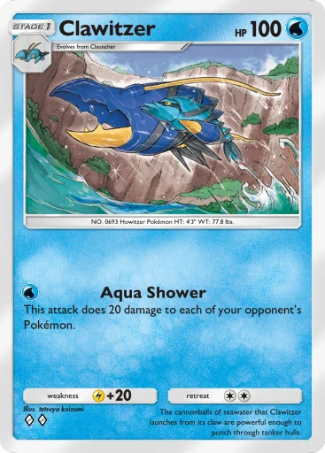 Clawitzer card art