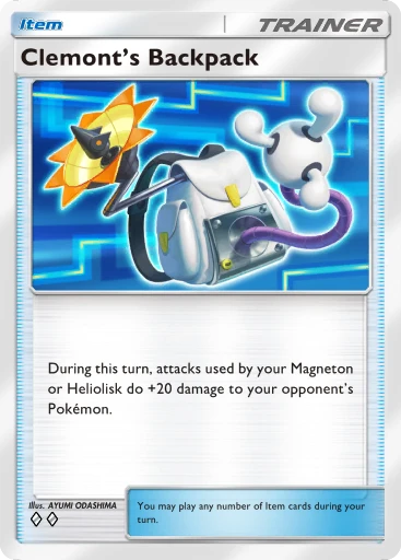 Clemont’s Backpack card art