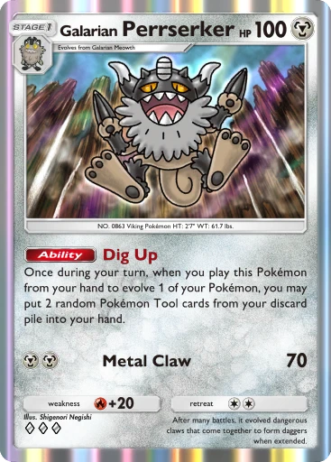 Galarian Perrserker card art