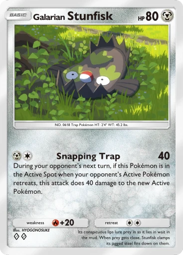 Galarian Stunfisk card art