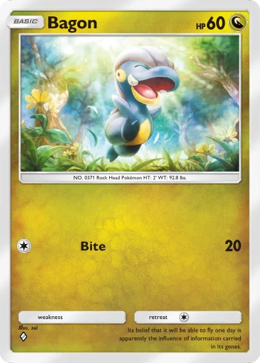 Bagon card art