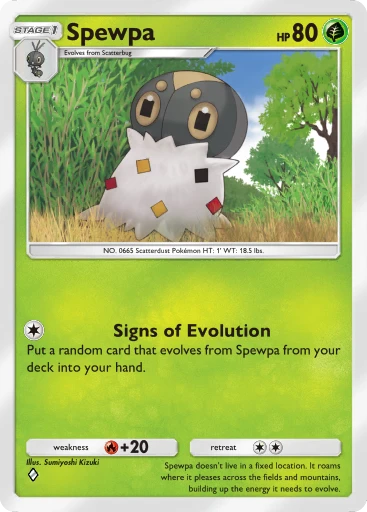 Spewpa card art