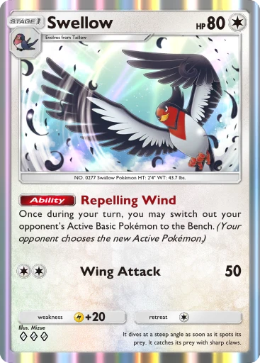 Swellow card art