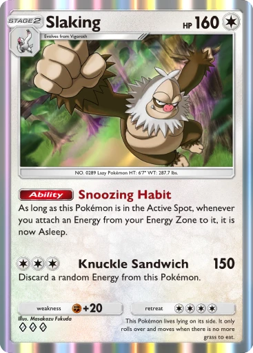 Slaking card art