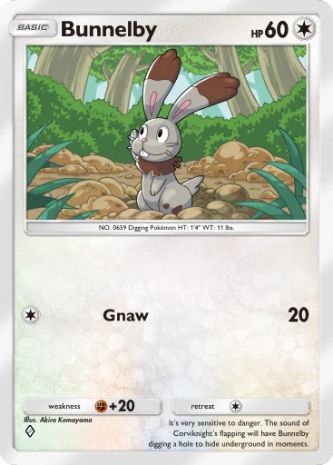 Bunnelby card art