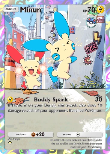 Minun card art