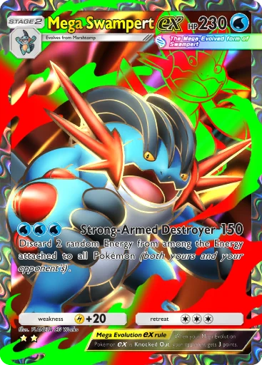 Mega Swampert card art