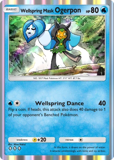 Wellspring Mask Ogerpon card art