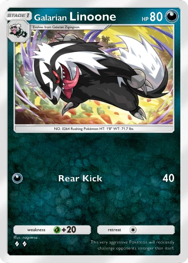 Galarian Linoone card art