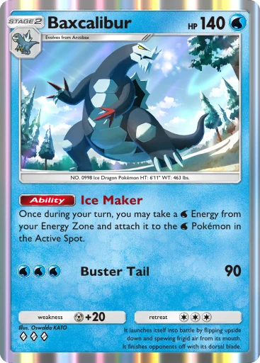 Baxcalibur card art