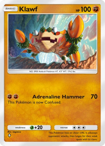 Klawf card art