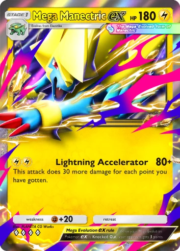 Mega Manectric card art