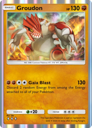 Groudon card art