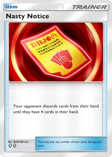 Nasty Notice card art