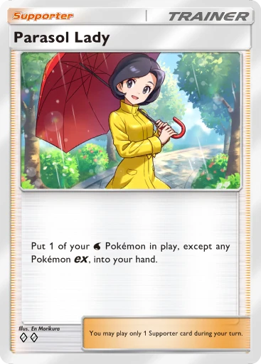 Parasol Lady card art