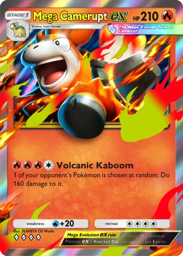 Mega Camerupt card art
