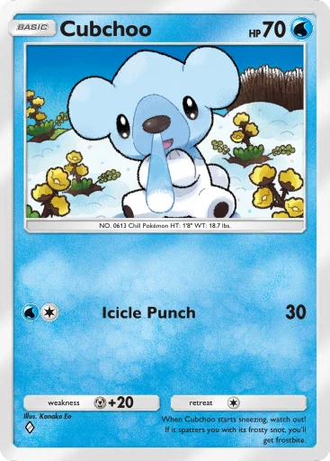 Cubchoo card art