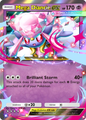Mega Diancie card art