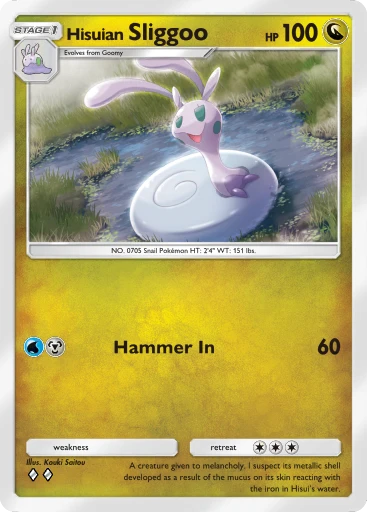 Hisuian Sliggoo card art