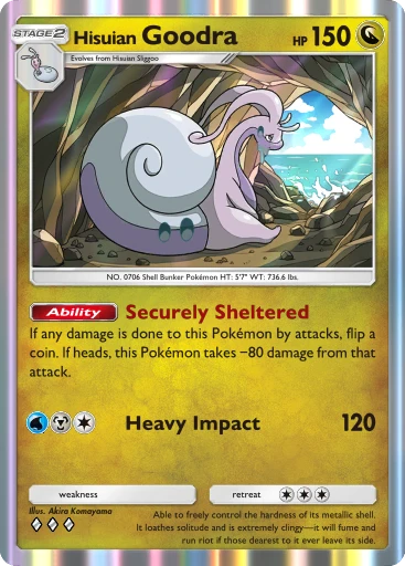 Hisuian Goodra card art