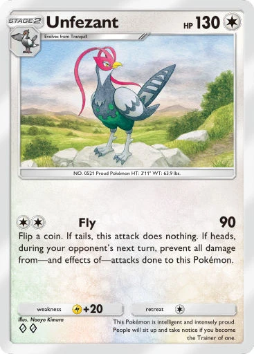 Unfezant card art