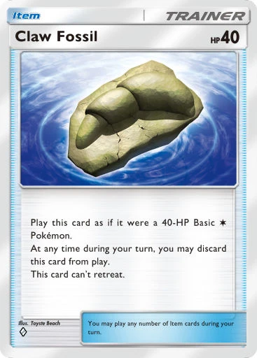 Claw Fossil card art