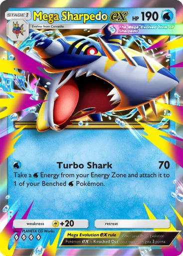 Mega Sharpedo card art