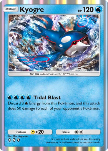 Kyogre card art