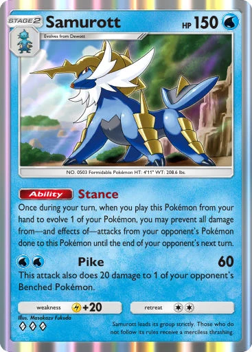 Samurott card art