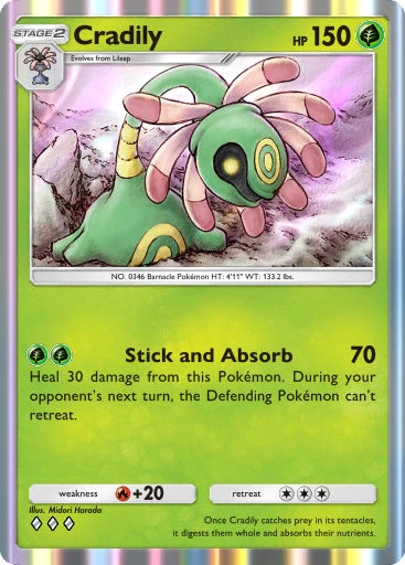 Cradily card art