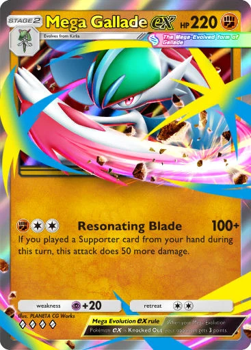 Mega Gallade card art