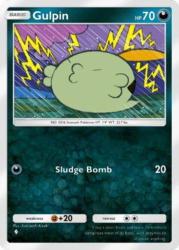 Gulpin card art