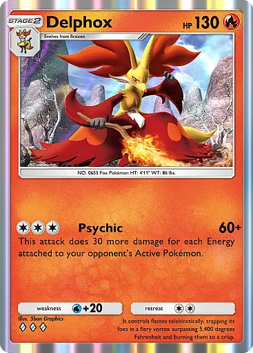 Delphox card art