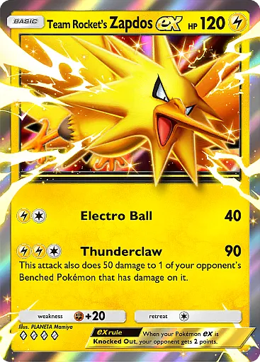 Team Rocket's Zapdos card art