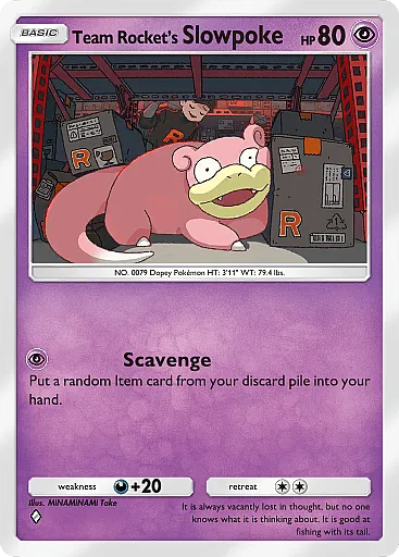 Team Rocket's Slowpoke card art